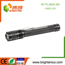 Factory Supply 2*AA battery Powered Aluminum Handheld Night Used Emergency CREE Q3 led Strong light Flashlight Torch